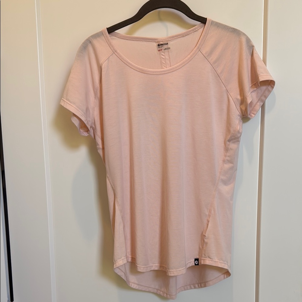 Marmot Pink Fitted Short Sleeve T-Shirt